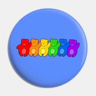Gay Bear Rainbow Pride Pin