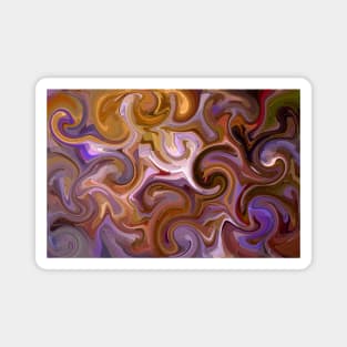 The World In Purple Curls Magnet