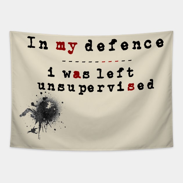 Unsupervised - In My Defence Tapestry by The Blue Box