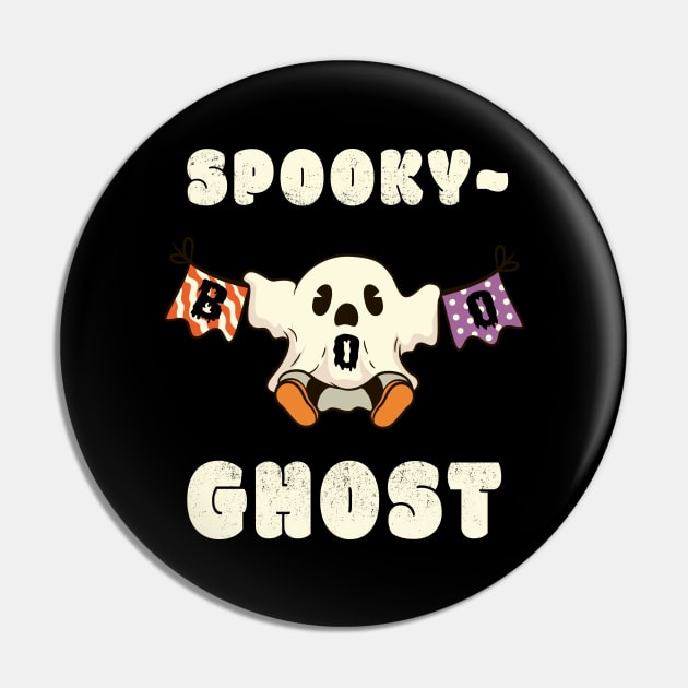 Spooky boo ghost Pin by Giraroad