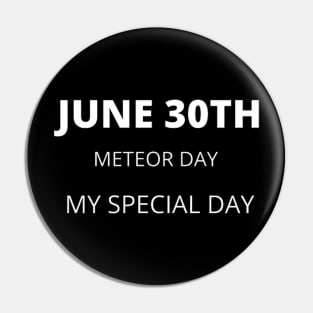 June 30th birthday, special day and the other holidays of the day. Pin