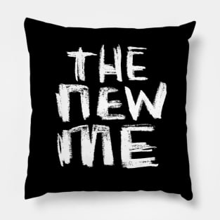 New Year New Me: The New Me Text Hand Lettering Pillow