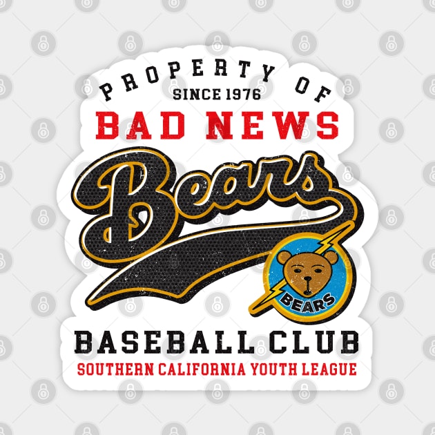 Property of Bad News Bears Baseball Club Magnet by Alema Art