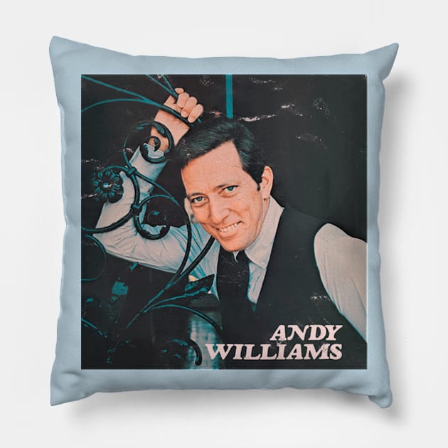 VINTAGE ANDY CROONER Pillow by ShamSahid