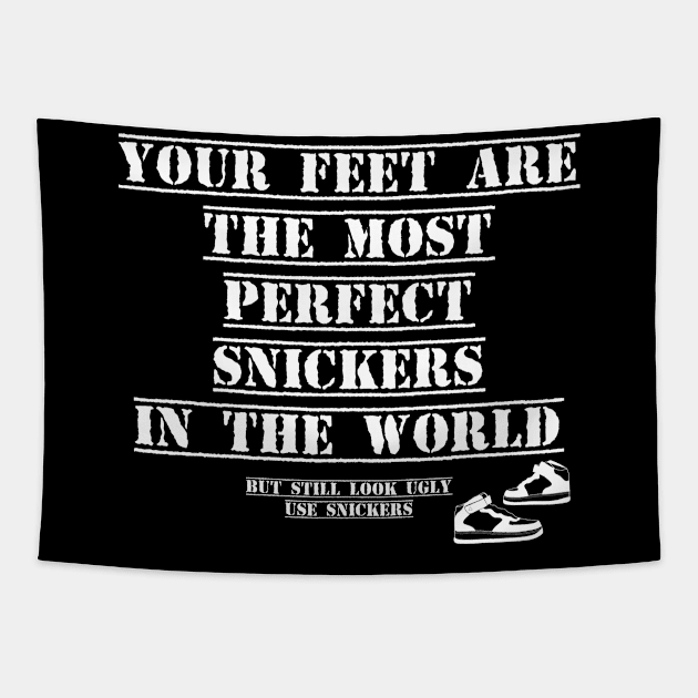 Feet Snickers Tapestry by grado