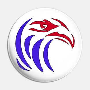 Minimalist patriotic eagle Pin