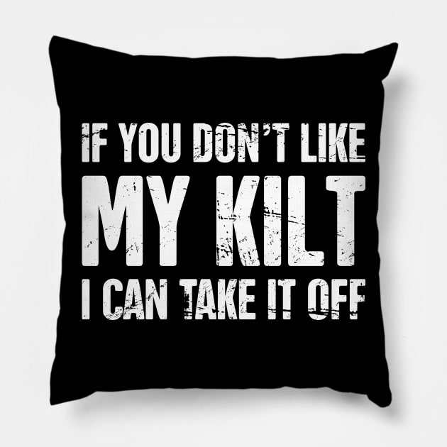 Kilt - Funny Renaissance Festival Faire Pillow by MeatMan