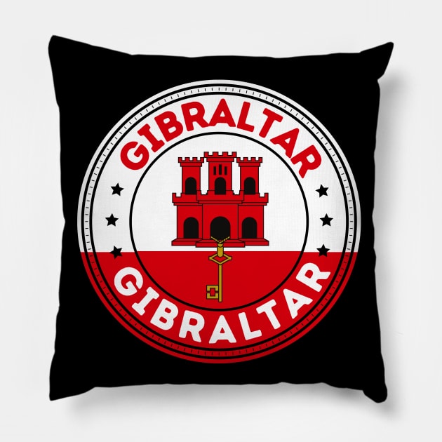 Gibraltar Pillow by footballomatic