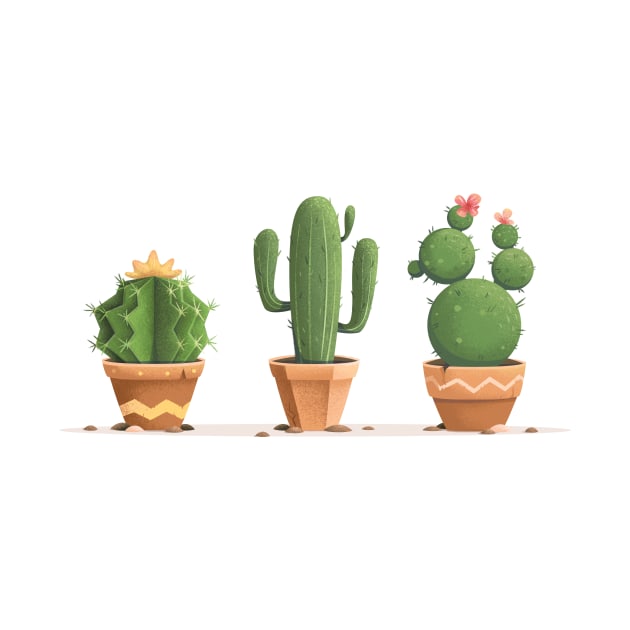 Cute Cactuses by lanaxxart