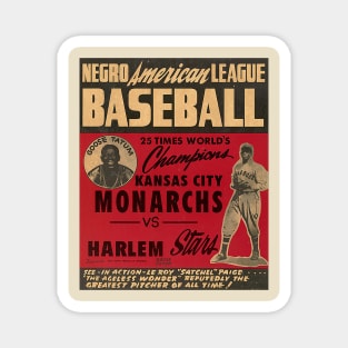 vintage negro american baseball Magnet