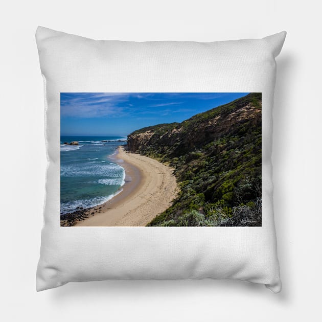 Fingal Beach, Cape Schanck, Mornington Peninsula, Victoria, Australia. Pillow by VickiWalsh