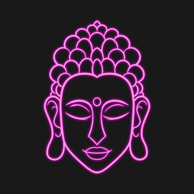 Buddha Face Pink by HigherSelfSource