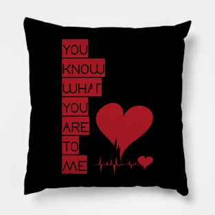 Unique Heart T-shirt Pillow