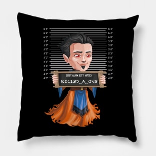 Greyhawk City Watch Mugshot - Male Wizard Pillow