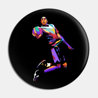 Basketball Pop Art Pin