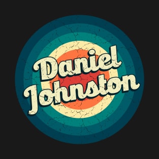 Graphic Daniel Name Retro Vintage Circle T-Shirt