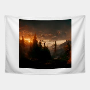 Sunset in the Wilderness #1 Tapestry