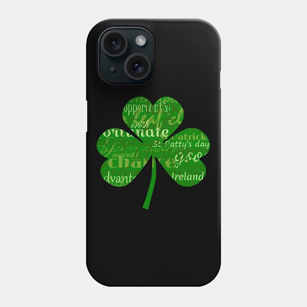 Irish St patricks day three leaf shamrock Phone Case by ownedandloved