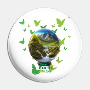 HAPPY EARTH DAY Pin