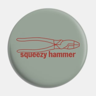 Funny Electrician Tool Squeezy Hammer Pin