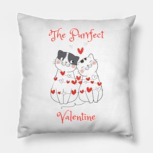 Valentines Day - The Purrfect Valentine Pillow