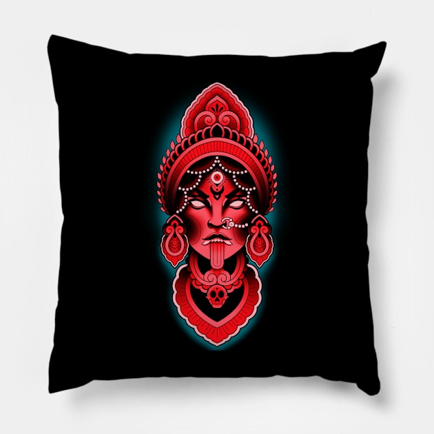 Glow Kali Pillow by www.teepublic.com/danielevers