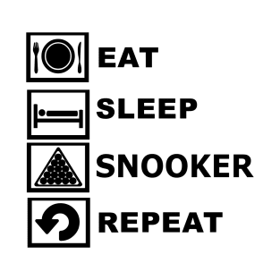 Eat Sleep Snooker T-Shirt