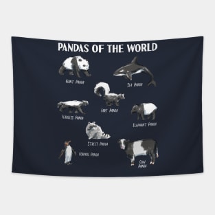 Funny Animals Panda of the World Pun Names for Kids, Men and Women Tapestry