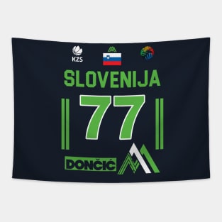 Luka Doncic Slovenija Fan Design Tapestry