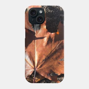 Orange leaf, autumn Phone Case