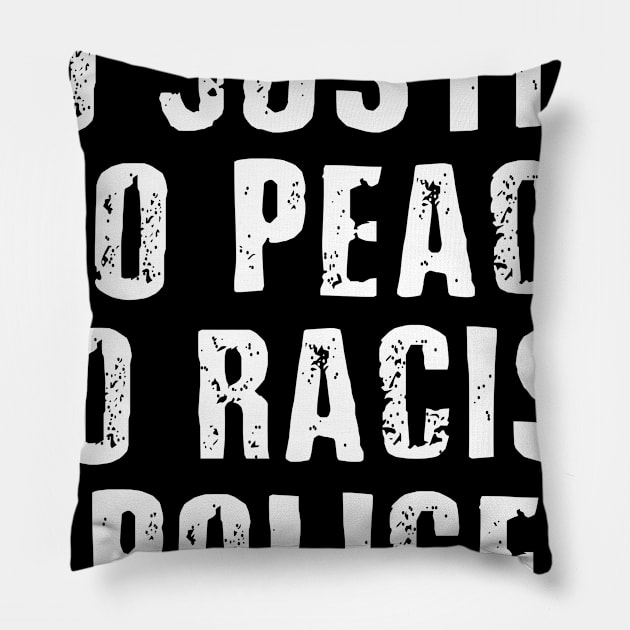 Justice Peace Police Black Lives Matter BLM Pillow by maelotti22925