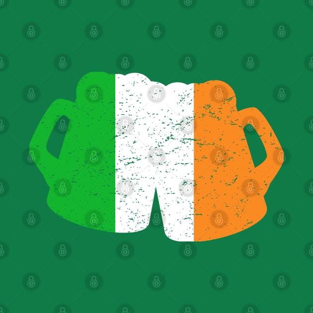 St. Patrick's Day T-Shirt Ireland Irish Flag Beers by ADKApparel