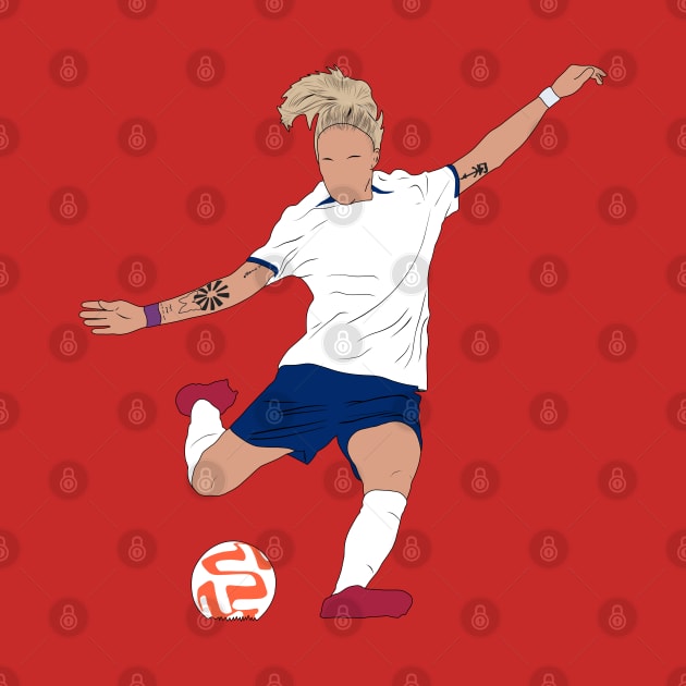 Rachel Daly England Women Football Minimalist by Hevding