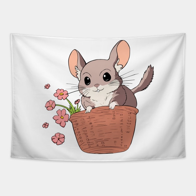 Chinchilla Love Tapestry by Malo McCoy Designs