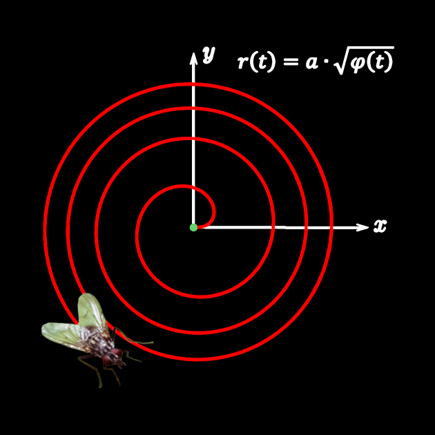Fermatsche Spiral math fly by Pirino