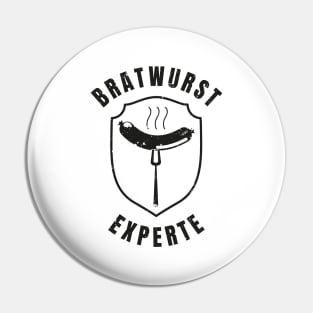 Bratwurst Experte Wurst Männer Grill BBQ Pin