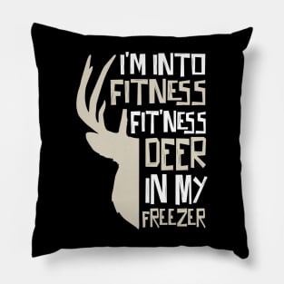 Fitness Deer In My Mouth Pillow