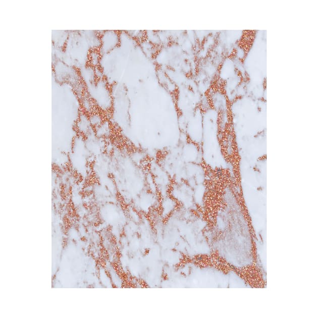 Intense rose gold marble by peggieprints