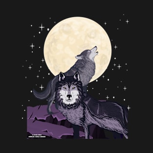 Wolves Howling At The Moon T-Shirt