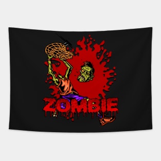 Zombie Basketball Tapestry