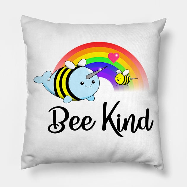 Bee Kind Pillow by ferinefire