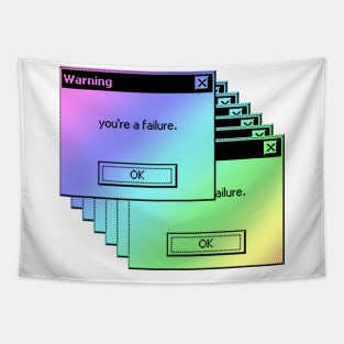 Warning. You're A Failure. Microsoft Windows 95 Tumblr Meme Tapestry