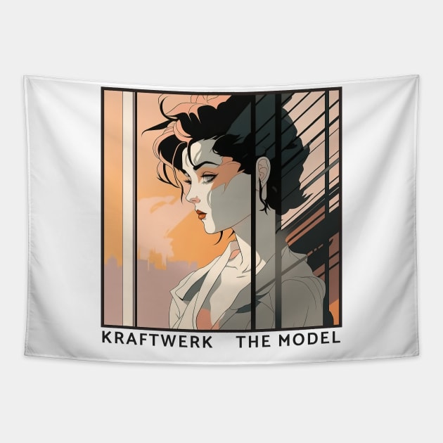 Kraftwerk The Model / Fan Art Design Tapestry by unknown_pleasures