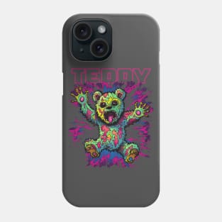 Teddy Bear Cool Techno Dancing Zombie Teddy Bear Phone Case