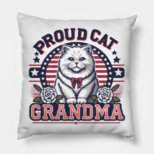 Proud Cat Grandma Pillow