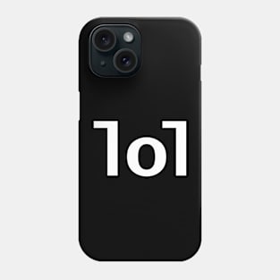 Lol Minimal White Text Typography Phone Case