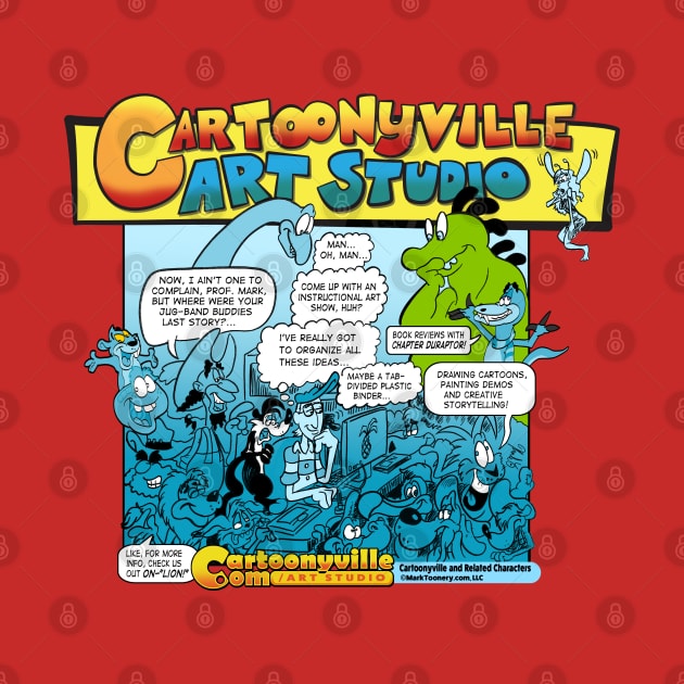 Cartoonyville Art Studio Crowd by ProfMark