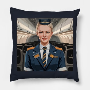 scandinavian stewardess Pillow