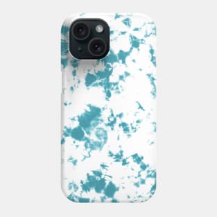 Lagoon blue and white Deep Ocean - Tie-Dye Shibori Texture Phone Case