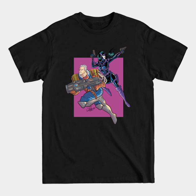 Discover Classic Cable and Domino - X Men - T-Shirt